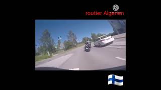 police motorcycle chase in Finland??/course poursuite police??