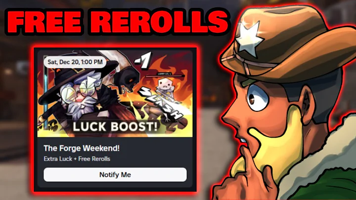 NEW x10 REROLL CODE + NEW EVENT In THE FORGE Roblox...
