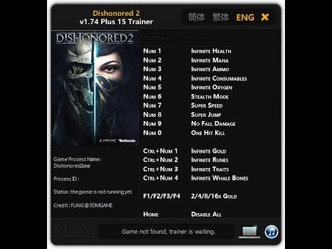 Dishonored v1.5 20 TRAINER