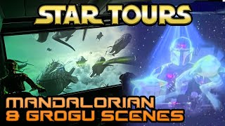 New Star Tours Adventures At-Ats, The Mandalorian Transmission, Ahsoka Scene