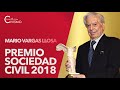 Mario Vargas Llosa 🥇 Premio Sociedad Civil 2018