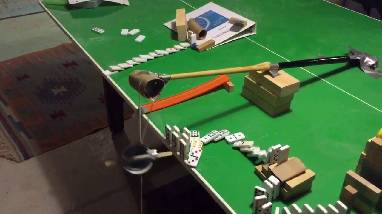 Rube Goldberg Machine With 6 Simple Machines Youtube