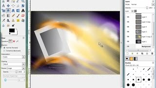 برنامه ویرایش عکس رایگان گیمپ Gimp درس 33- ابزار برشی Shear tool