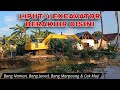 MELIPUT 4 EXCAVATOR KALI SRENGSENG, DEBIT AIR SURUT SUDAH TIDAK BANJIR LAGI
