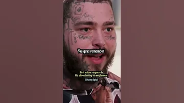 Post malone on his face tattoos ruining his entire life 😭💔