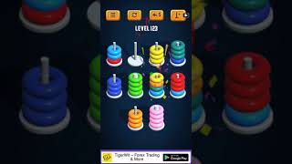 Hoop Sort Puzzle - Color Ring Stack Sorting Game Level 123 Solution