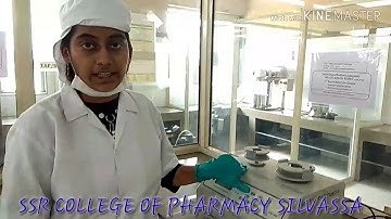 Tap and Bulk Density Tester explained by Ms  Pallavi Patel Sem1MPharm Pharmaceutics SSR College