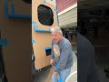 Sprinter Custom Back Door Panels cardboard pattern making  #vans #vanlife #customvan #sprinter