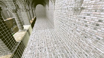 OpenGL - Sponza Drawn with instantiated rendering