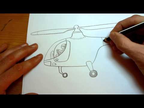 Video: Jak Nakreslit Vrtulník