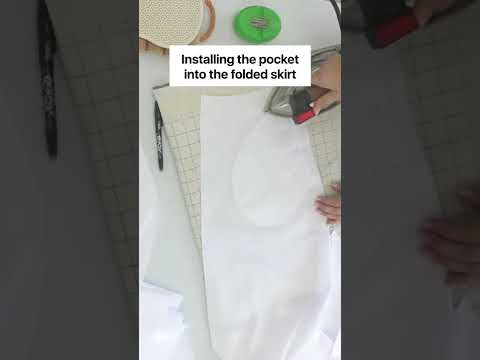 Видео: Вшивание Кармана в Юбку #shorts #шитье #diy