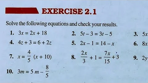 Linear Equations in One Variable Ex- 2.1 Chapter - 2 || Class 8th Maths New Book || New Edition 2025