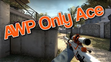 AWP Only Ace w/ 1v3 retake - CS:GO