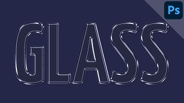 Transparent glass text | PHOTOSHOP TUTORIAL - TEXT EFFECT
