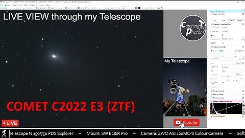 [LIVE]: COMET C2022 E3 (ZTF) through my Telescope