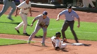 MIL@SF: Panik triples to deep center to plate a pair