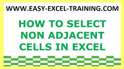 Task 3 - How to select non adjacent cell ranges in Excel (with CTRL key) - EXERCISES FOR BEGINNERS