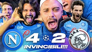 💪🏻 INVINCIBILI!!! NAPOLI 4-2 AJAX | LIVE REACTION NAPOLETANI AL MARADONA HD