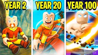 100 YEARS As AANG The AVATAR! (Roblox)