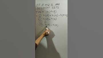If A and B are disjoint sets then find n(AUB).