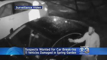Suspects Wanted In String Of Car Break-ins In Spring Garden