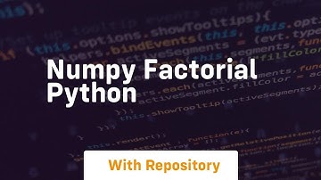 numpy factorial python