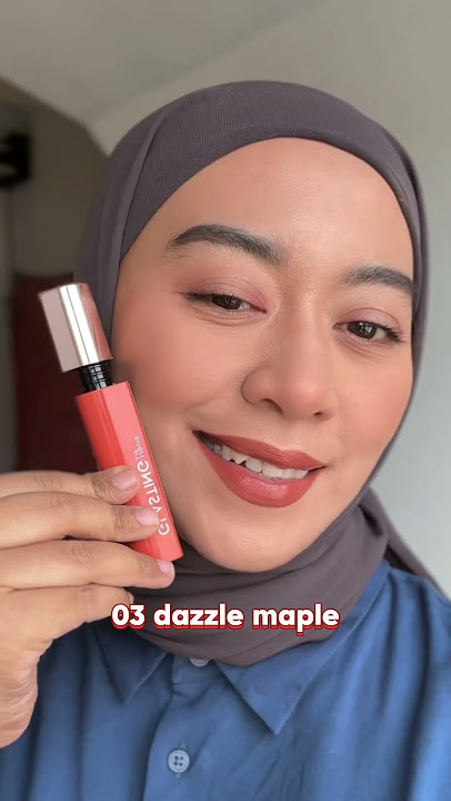 Wardah Glasting Liquid Lip!! Complete swatches ala #inivindy #try #makeup #shorts #tipsandtricks