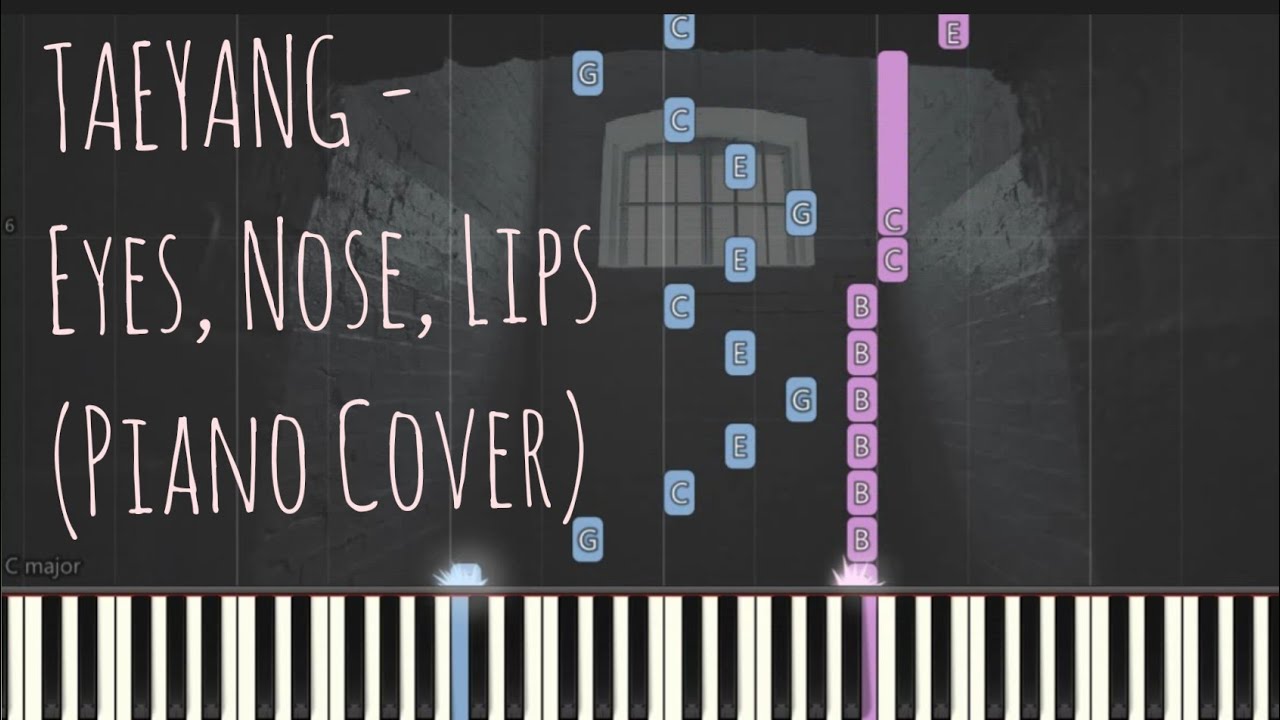 TAEYANG - '눈,코,입 Eyes ,Nose ,Lips | Piano Pop Song Tutorial  琴譜 Sheet