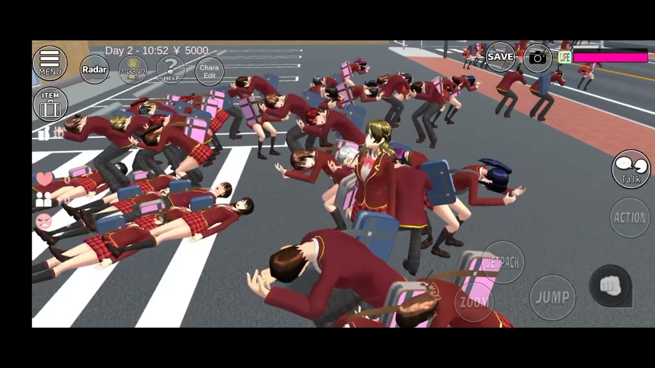 Earthquake in Sakura school simulator 
