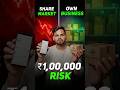 I Invested ₹1,00,000 of My YouTube Earnings — Stock Market vs My Own Business | Samar Khan (Part 1)