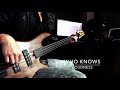 LOUDNESS Who Knows -Bass cover-