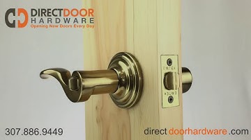 Emtek Cortina Keyed Lever with Regular Rosette in French Antique