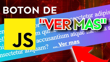 COMO hacer el BOTON de "VER MAS" o "LEER MAS" en JavaScript