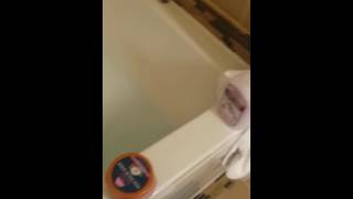 Bday hotel bubble bath