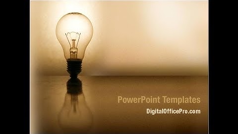 Light Bulb PowerPoint Template Backgrounds - DigitalOfficePro #03218