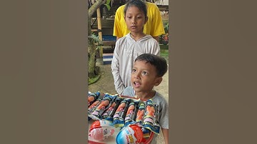 Thumbnail of sosis kanzler vs kinder joy !! babang dan adzra