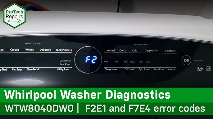 Amana Washer Code F2 E1: Troubleshooting Made Easy