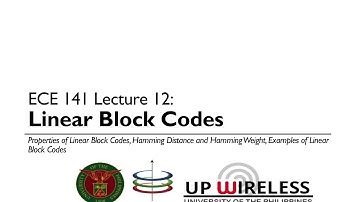 Linear Block Codes Part 1