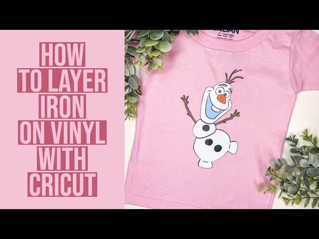 How to Layer Cricut Iron On Vinyl