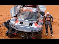 Zware crash carlos sainz in dakar rally