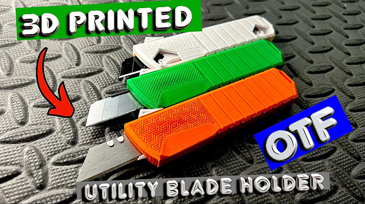 Best OTF Trapezoid and 18mm Utility Blade Holder Fully 3D Printed