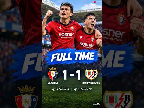 Osasuna vs Rayo Vallecano Goals & Highlights | 1-1 Full Time | LaLiga 2026