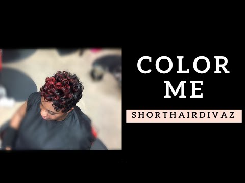 Color Me Red Short Pixie Curls