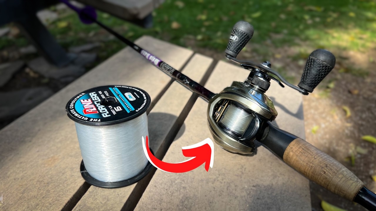 Cómo poner linea a un CARRETE (BAITCASTING) de la MEJOR manera