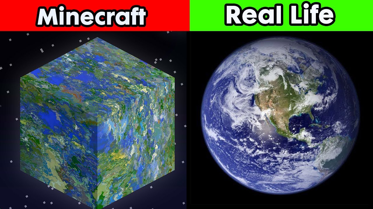 Minecraft VS Real Life - YouTube