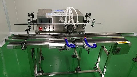 fully automated 4 head magnetic pump accurate filling machine filler dosing equipment automatic