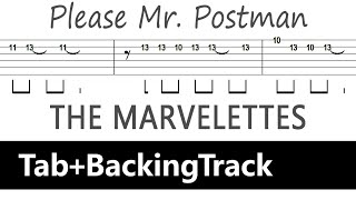 The Marvelettes - Please Mr. Postman / Guitar Tab+BackingTrack