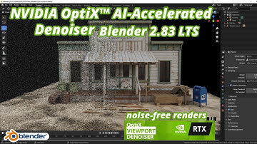 Blender Optix AI Viewport Denoising || Noise-Free Renders || Blender 2.83 Tutorial
