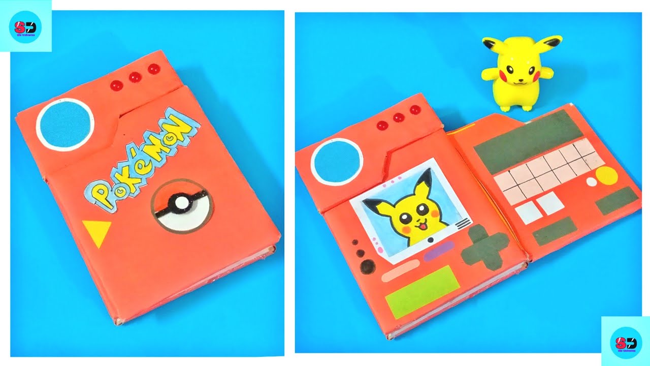 How to make Pokémon Notebook /DIY Pokédex Notebook / Pokémon Back