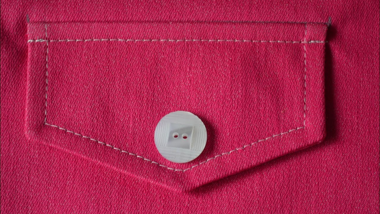 How to Sew Patch Pockets with Flap 